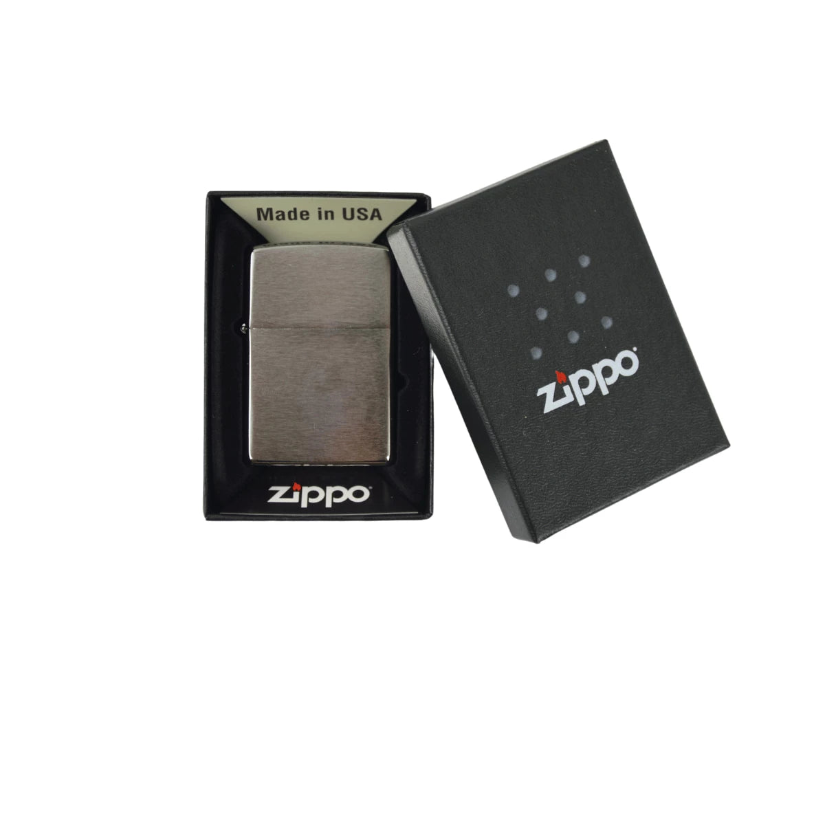 Zippo-Feuerzeug-Chrom-Gebürstet-3