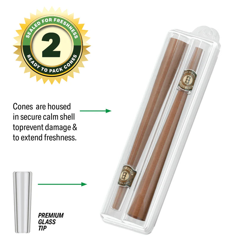 HEMP-CONES-GLASS-TIP-BLUEBERRY-KING-2PK-2